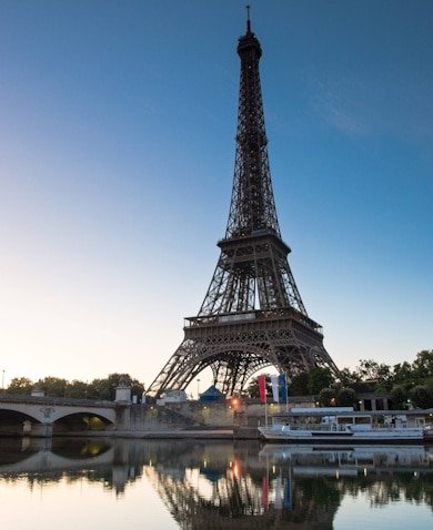 Eiffel Tower and Seine River