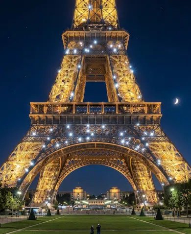 Eiffel Tower at night